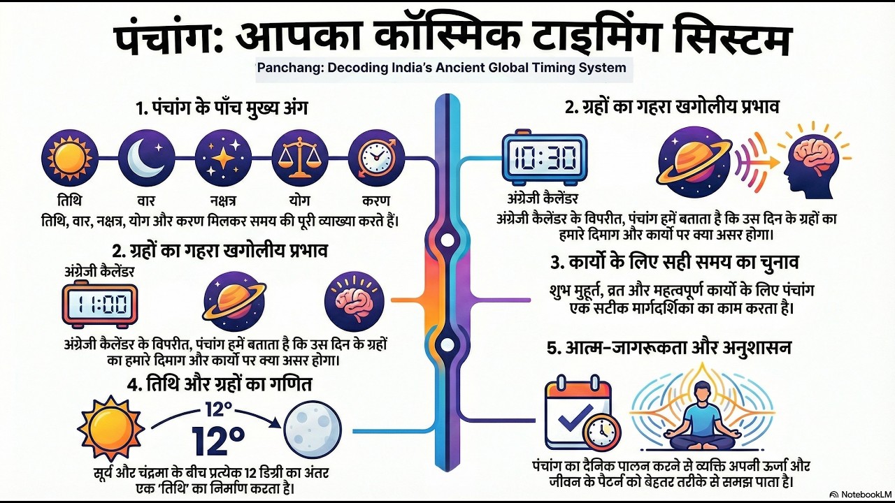 वैदिक पंचांग क्या है? | Vedic Panchang |तिथि, वार, नक्षत्र, योग और करण का संपूर्ण ज्ञान | #panchang