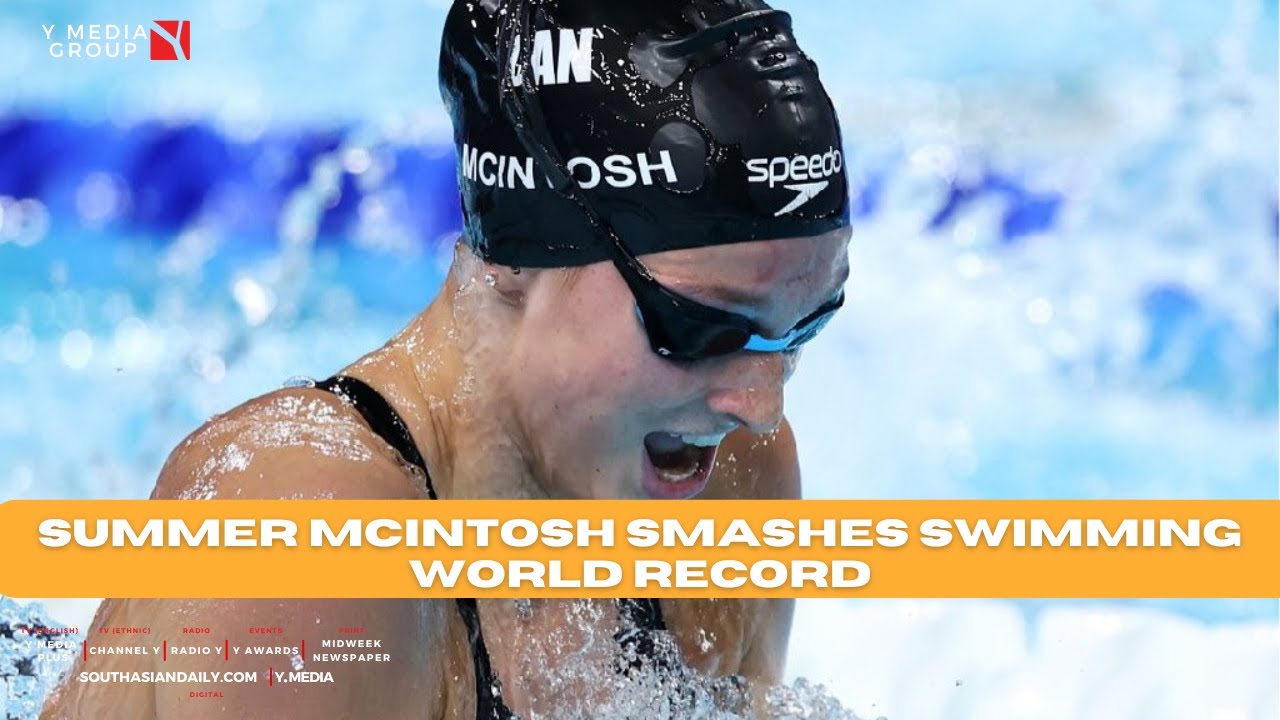 Canadian teen Summer McIntosh breaks decade old 200m individual medley world record