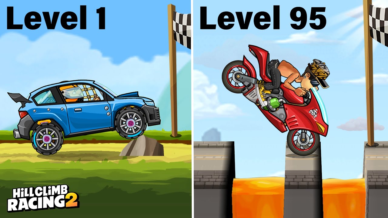 Hill Climb Racing 2 - SKILL From LvL 1 To LvL 100 (WHAT'S YOUR LEVEL?)
