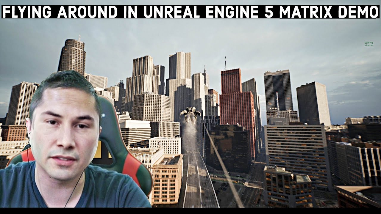 Полёты в демоверсии Unreal Engine 5 Matrix