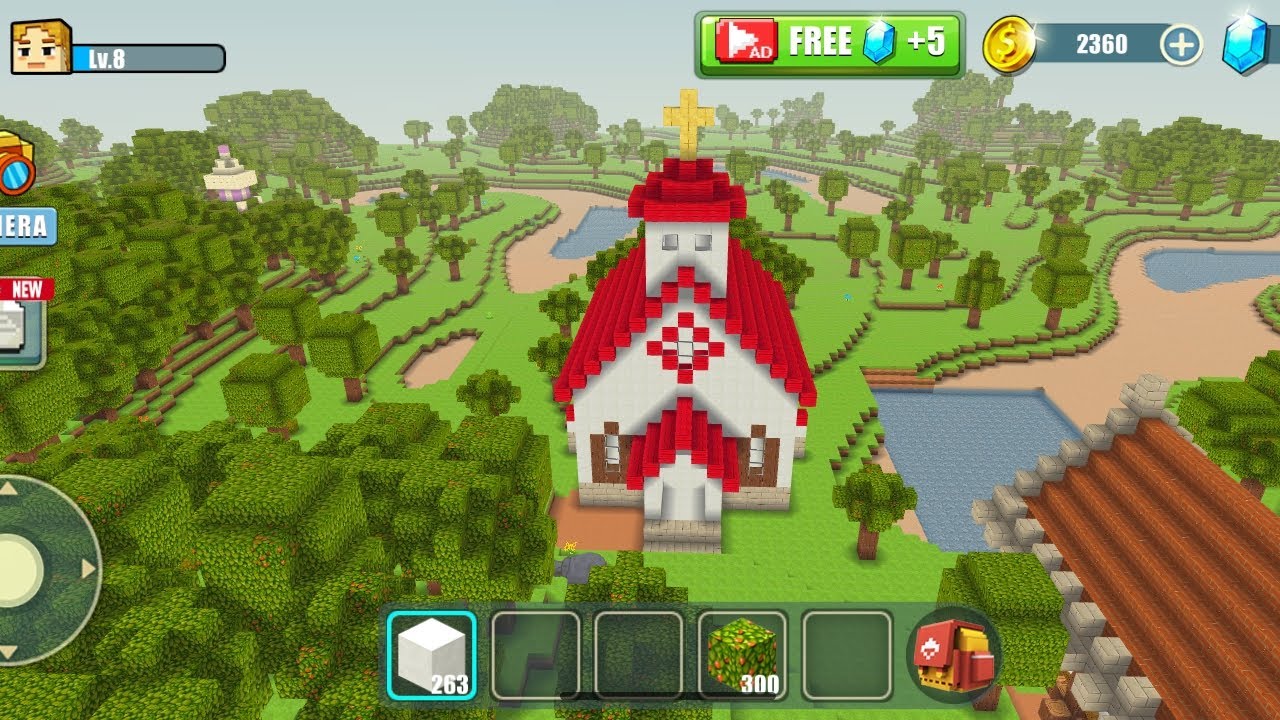 World craft building building simulator church