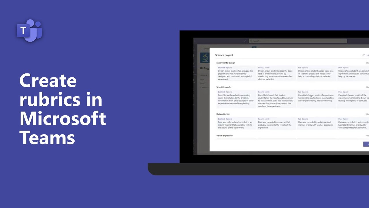 Как создать критерий оценки в заданиях Microsoft Teams
