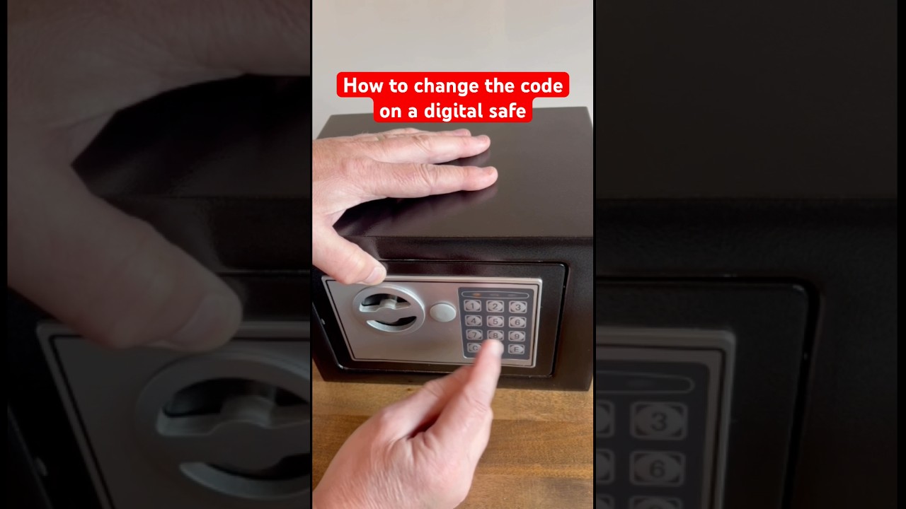 992. How to change the code on a digital electronic hotel style room security box safe