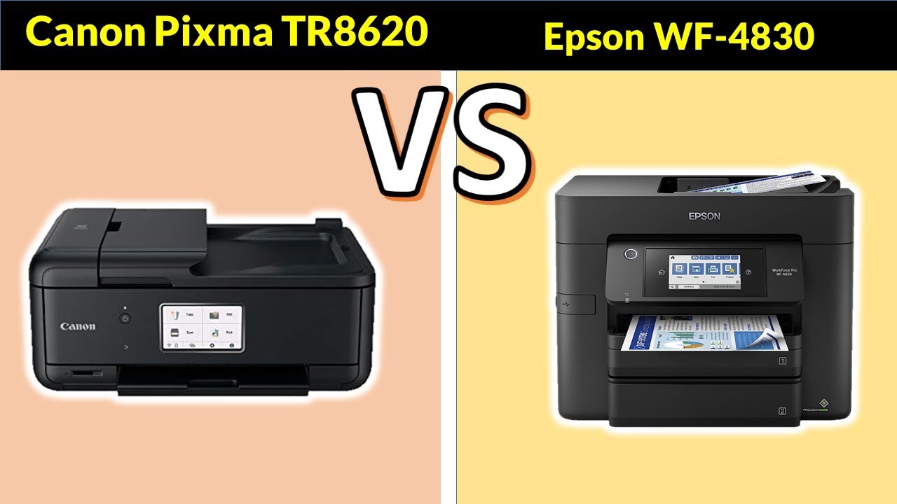 Canon Pixma TR8620 Printer vs Epson WorkForce Pro WF-4830 Printer  Full Comparison