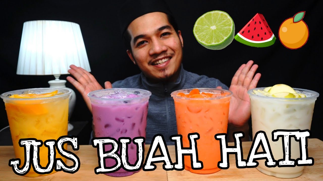 REFRESHING! JUS BUAH BUAHAN DI BULAN RAMADHAN #fruitjuice #asmr #mukbang #eatingshow #foodreview