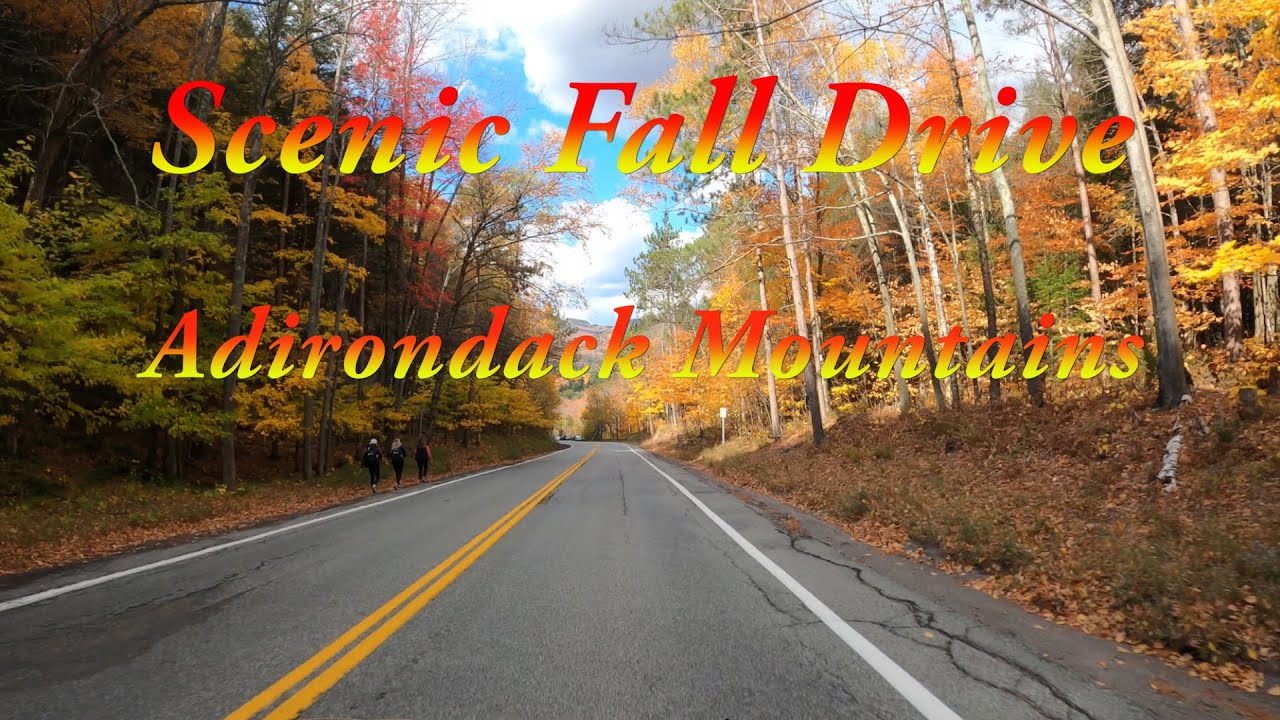 Scenic Fall Drive - Adirondack Mountains【4K】