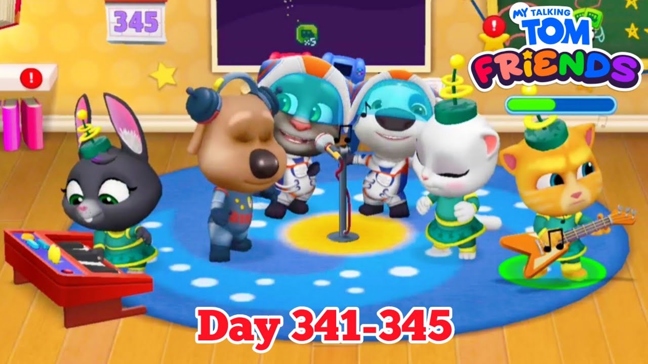 My Talking Tom Friends Day 341 to Day 345 Complete Gameplay (Android, iOS) #talkingtom