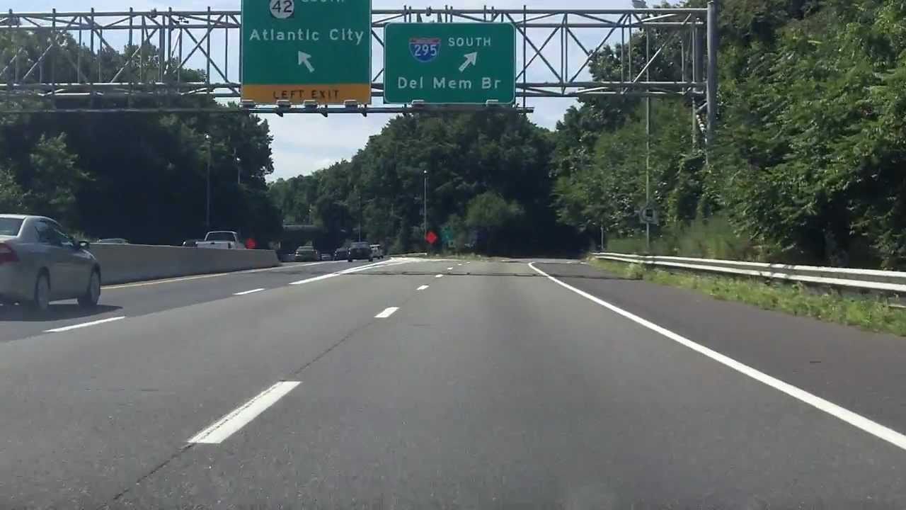 Camden Freeway (Interstate 295 Exits 26 to 20) southbound