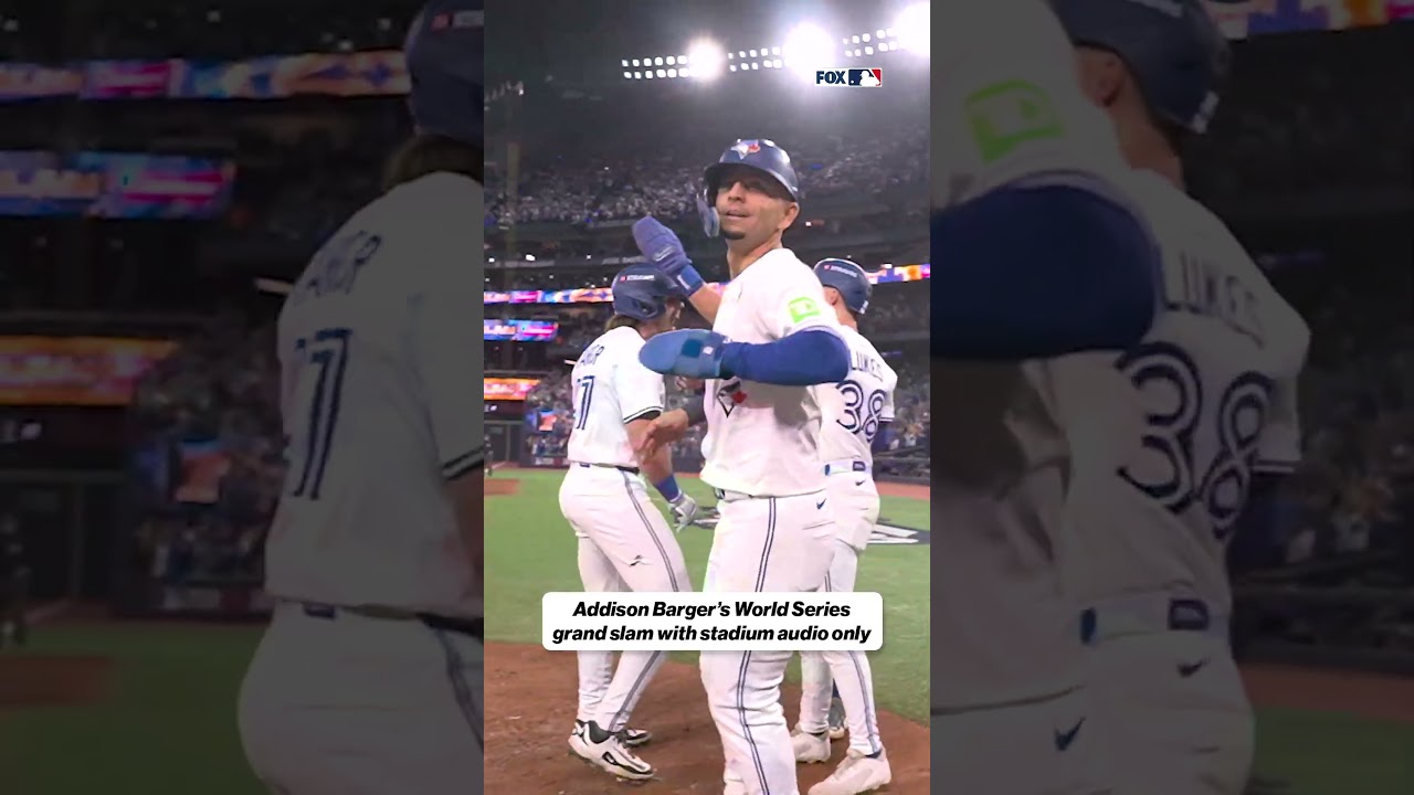 Addison Barger Grand Slam &ndash; Stadium Sound 🔊😍 #barger #grandslam #worldseries #bluejays