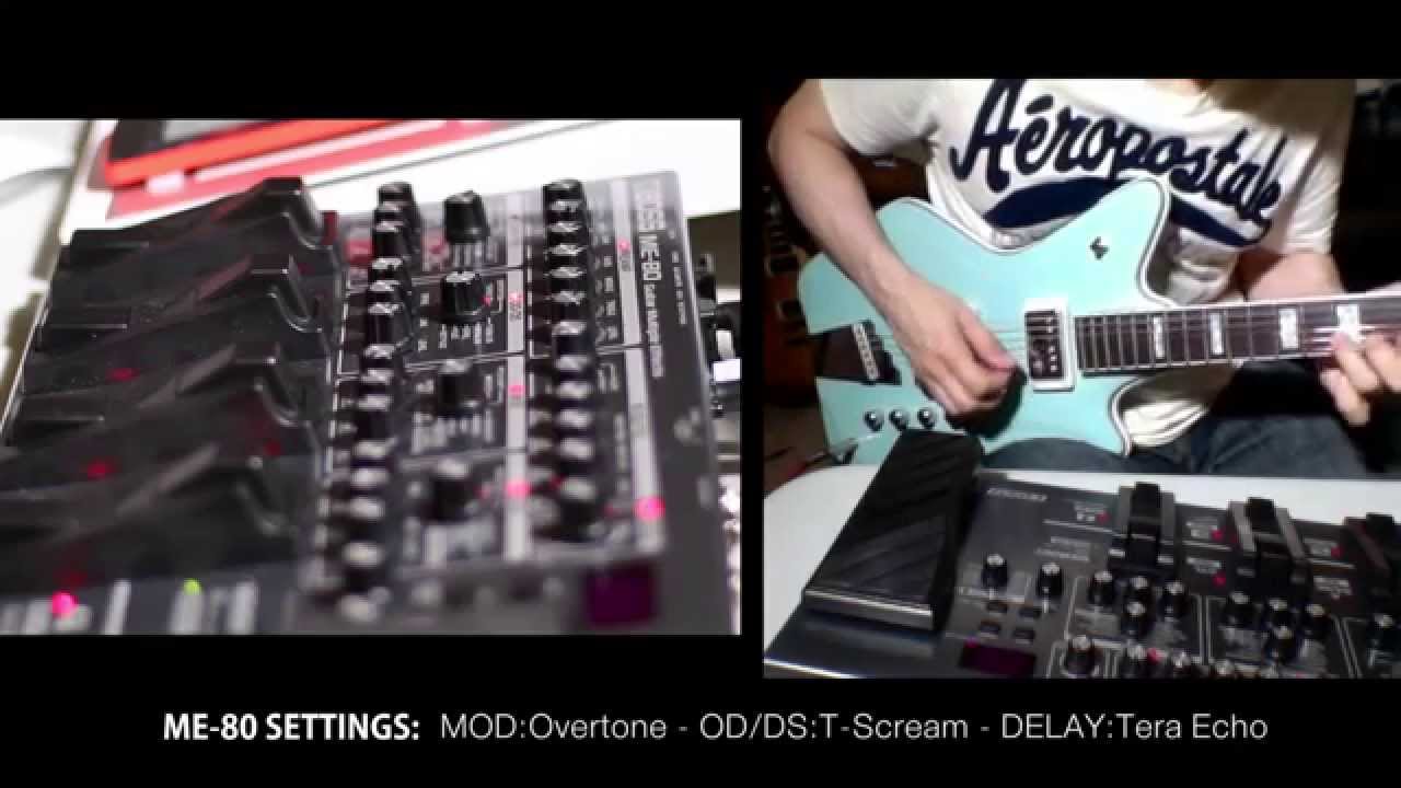 (pt2/3): Boss ME-80 Guitar Multi Effects Pedal - Complete Demo!  