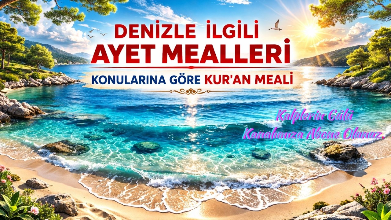 Denizle İlgili Ayet Mealleri, Konularına Göre Kuran Meali