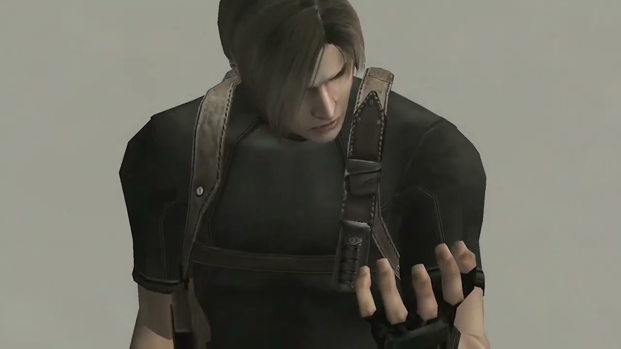 RE4 (2005) - Leon coughs up blood scene but it's more intense