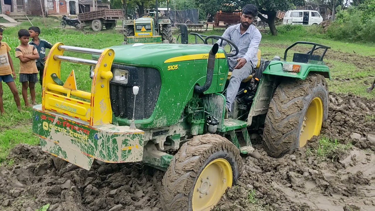 John Deere 5105 4WD ka Power || review || Live Demo