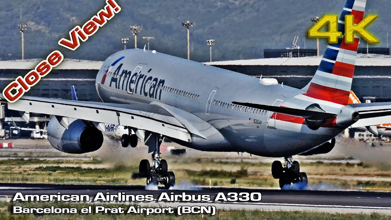American Airlines Airbus A330 (Close View) [4K]