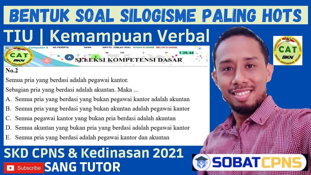 Soal Silogisme Paling HOTS | Kemampuan Verbal | Tes Intelegensi Umum | SKD CPNS & Kedinasan 2021