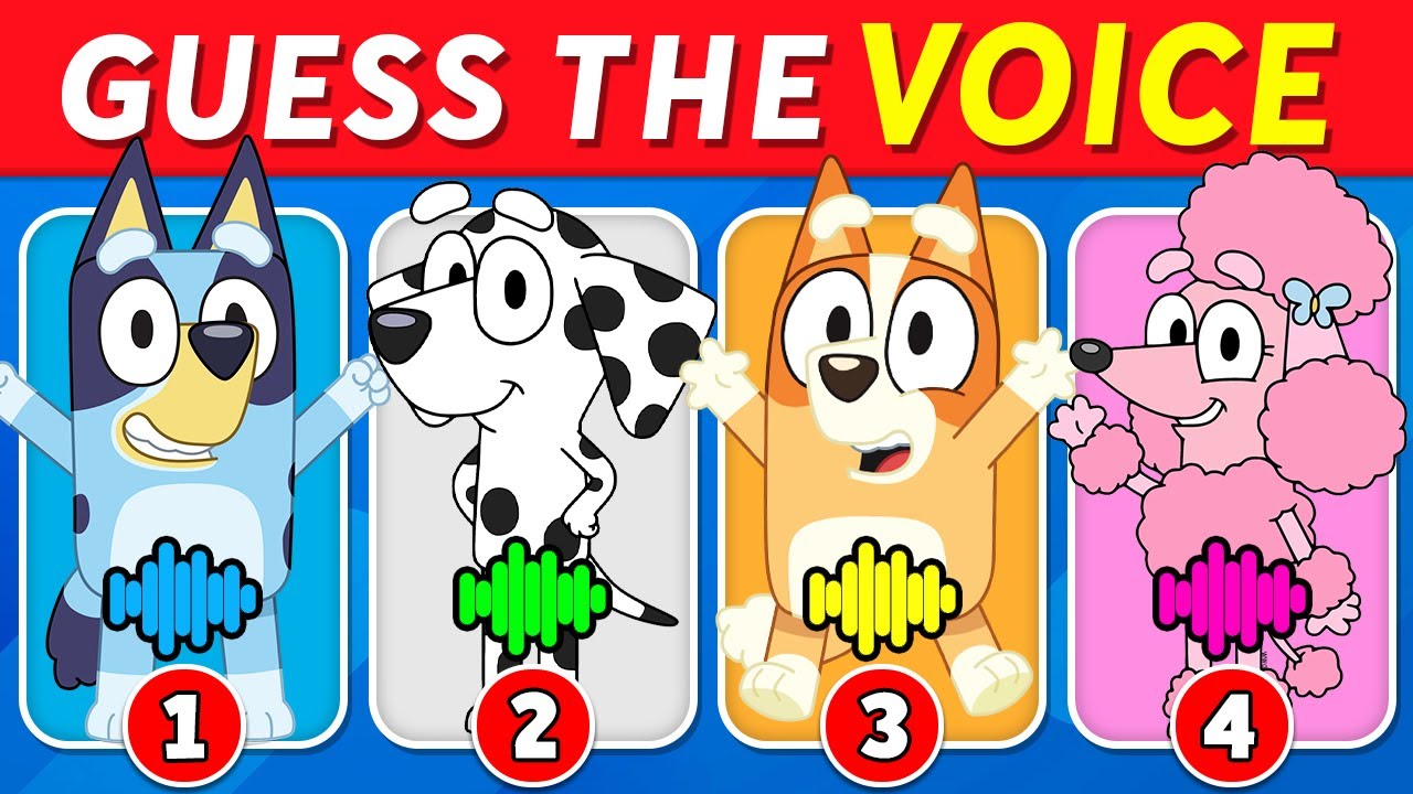Guess the Bluey Characters by Their Voice 🔊🐶🤔 Bluey, Bingo, Bandit, Socks