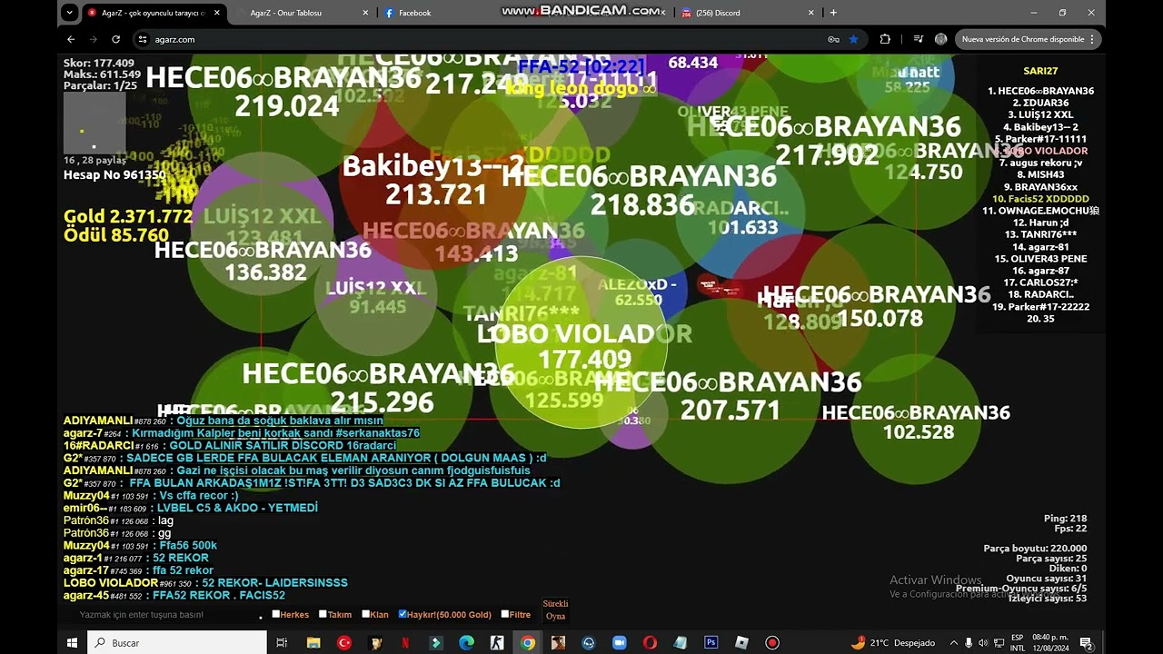 AGARZ REKOR BOZMA FFA 52 [EN TS CON LOS RATONES] (TERÖR GERİ DÖNÜYOR)