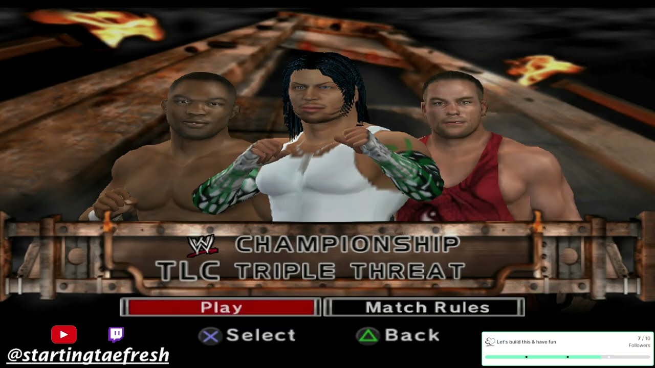 TLC! DID SHELTON RETAIN THE WWE TITLE?!!!! WWE SVR 2007!!!!! WRASSLIN BANGERS #7 !! (Part 1/5)