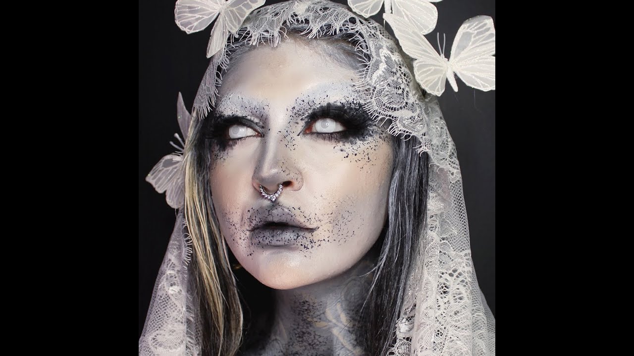 Ghost Bride Halloween Makeup Look Tutorial