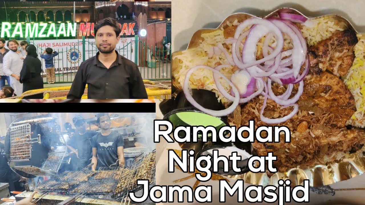 Ramadan Night at Jama Masjid #india #viral #food #nonveg 