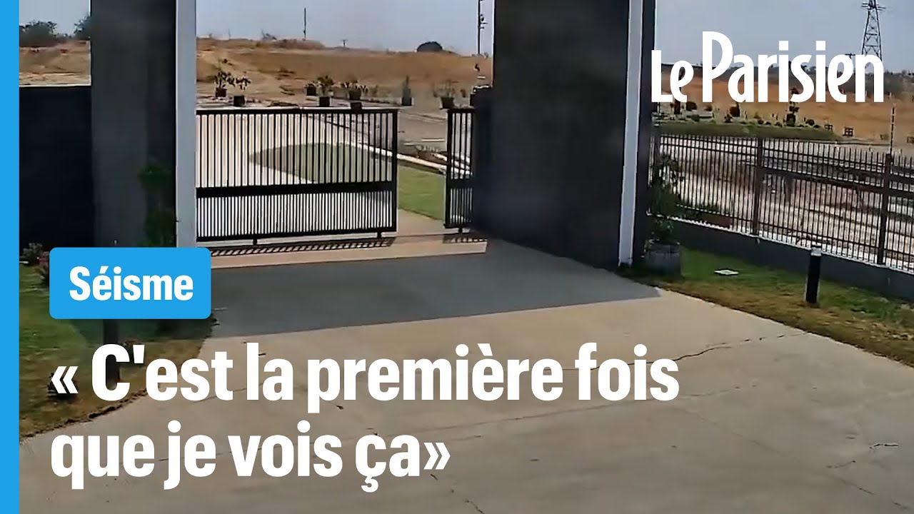 Une vidéo montre pour la première fois un glissement de faille provoqué par un séisme