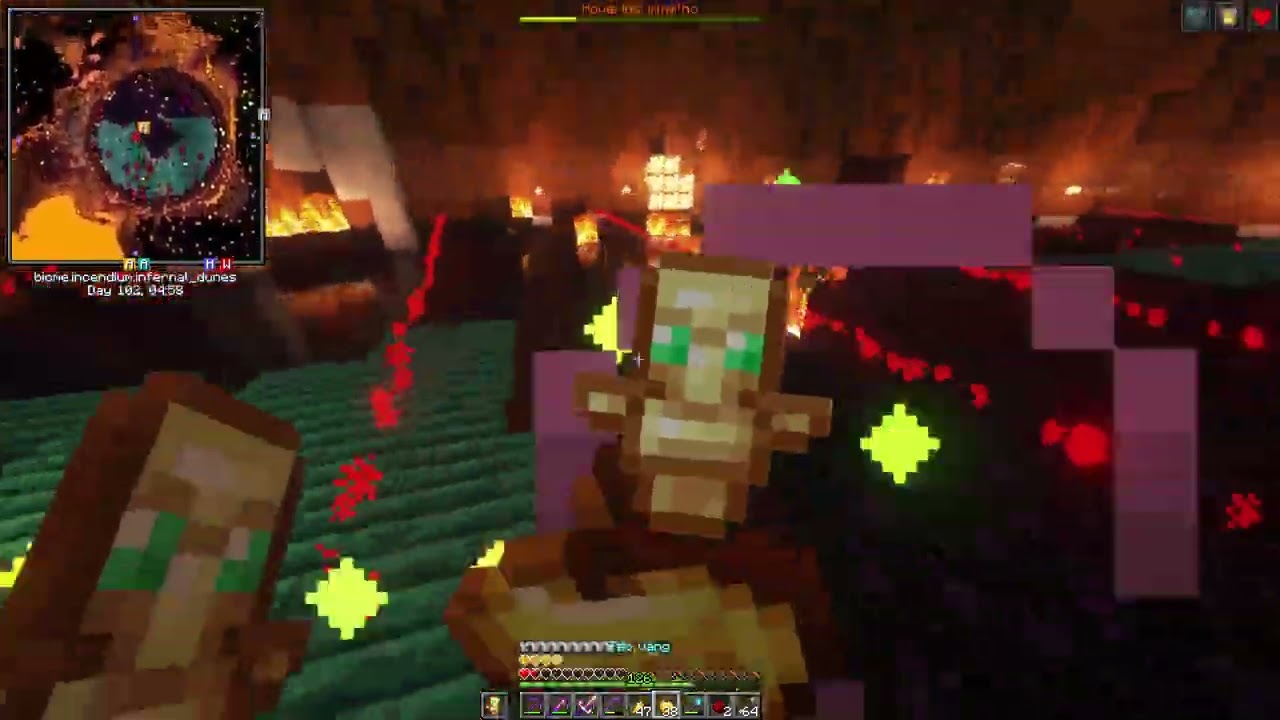 Hovering Inferno Boss Fight - Infernal Altar - Minecraft Incendium 1.19.2