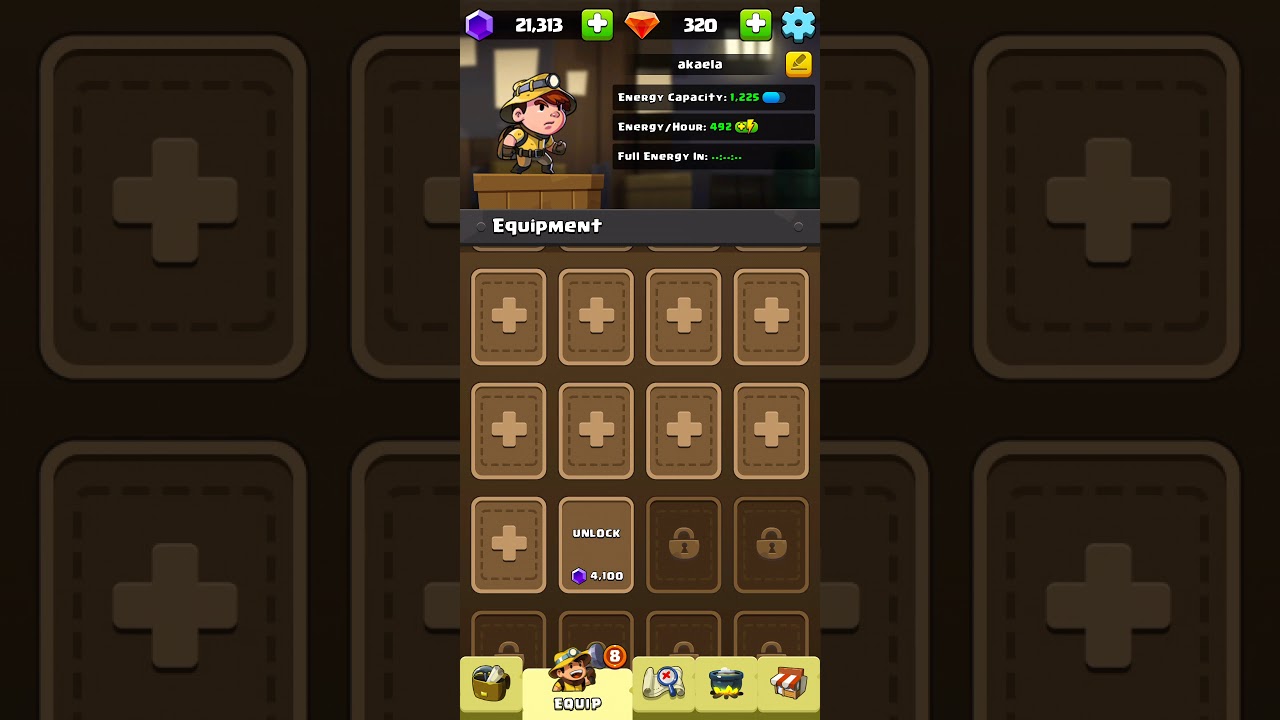 Diamond Quest : Don't Rush - How to increase energy capacity ?