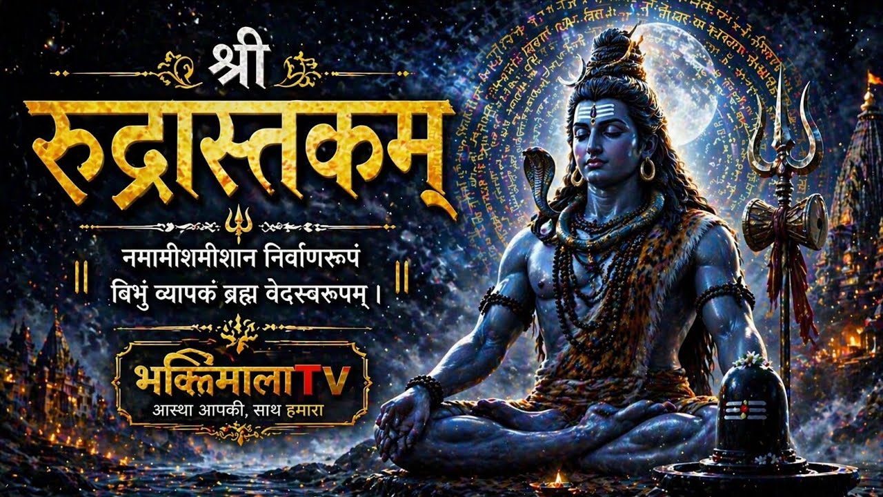रुद्राष्टकम | नमामीशमीशान निर्वाण रूपम् | Shivratri Powerful Stotram 