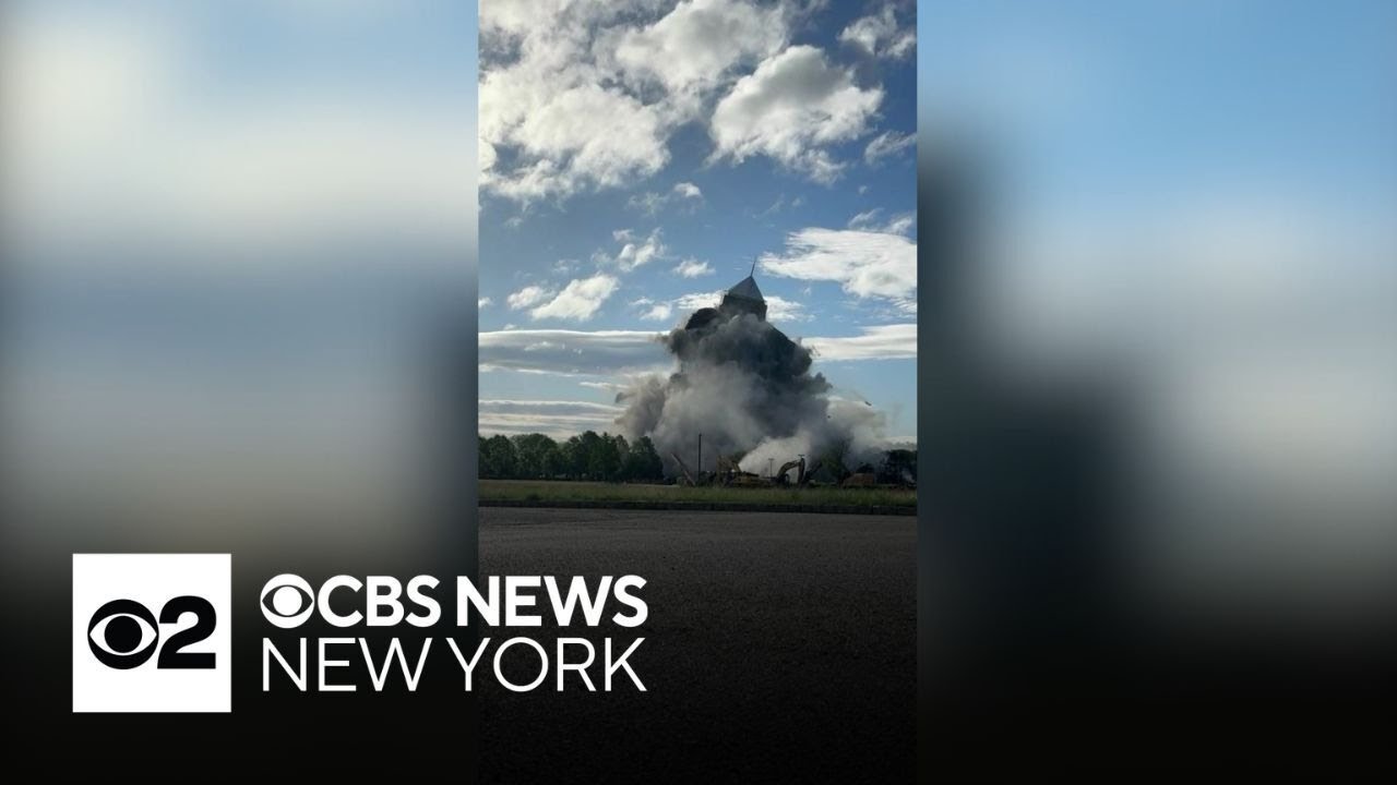 Sheraton hotel implodes in Mahwah, N.J. | Demolition video