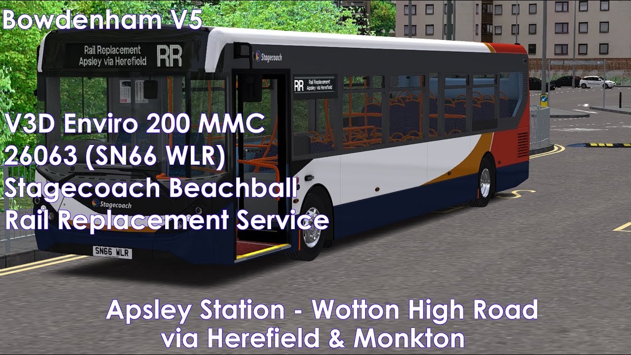 Bowdenham V5 || Rail Replacement Apsley Station to Wotton High Road via Herefield & Monkton.