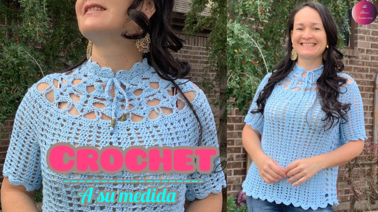 Cómo hacer blusa a crochet: en todas las tallas 👍