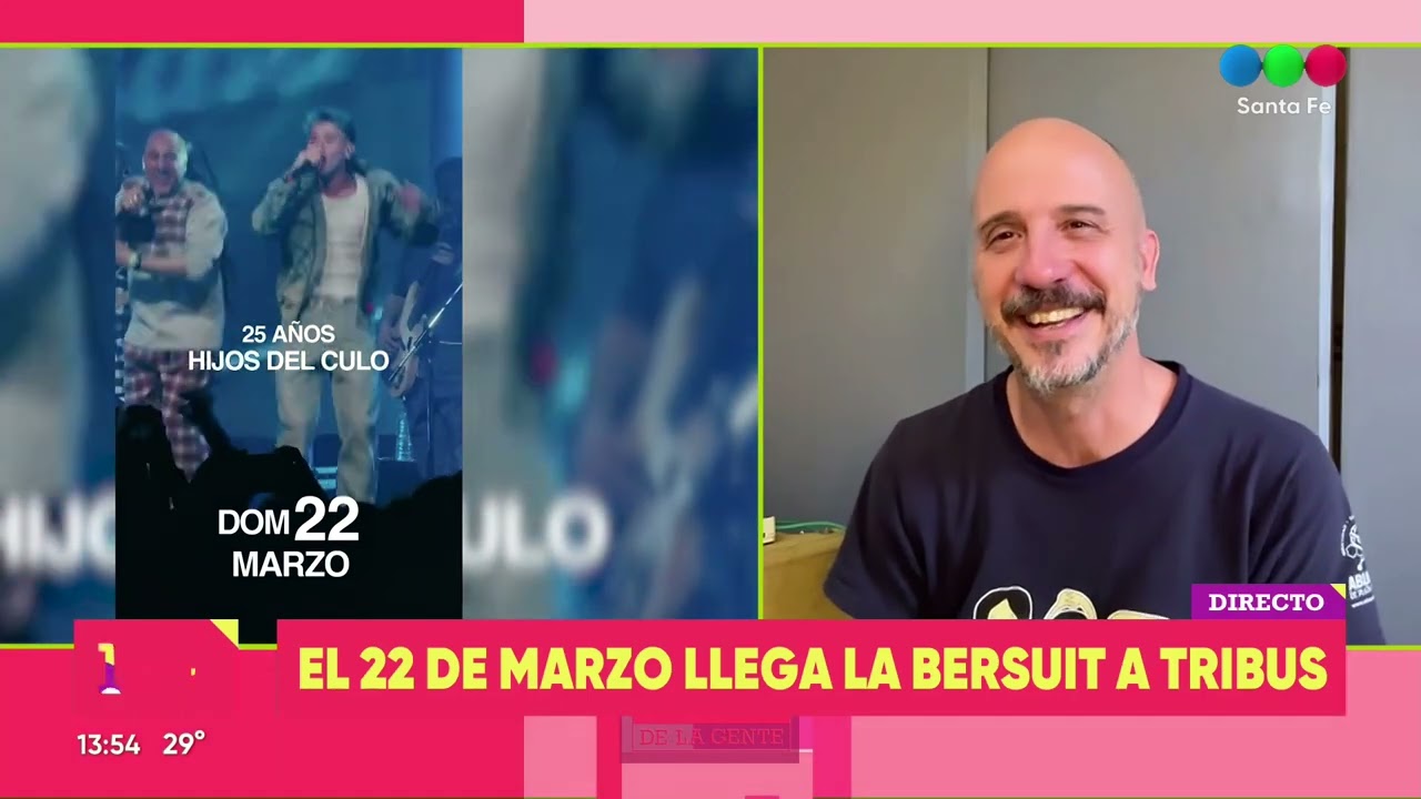 El 22 de marzo llega la Bersuit a Tribus