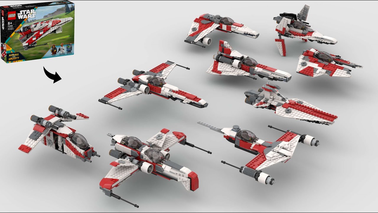 I Made 9 LEGO Star Wars Alternate Builds From 75388 Jedi Bob's Starfighter!