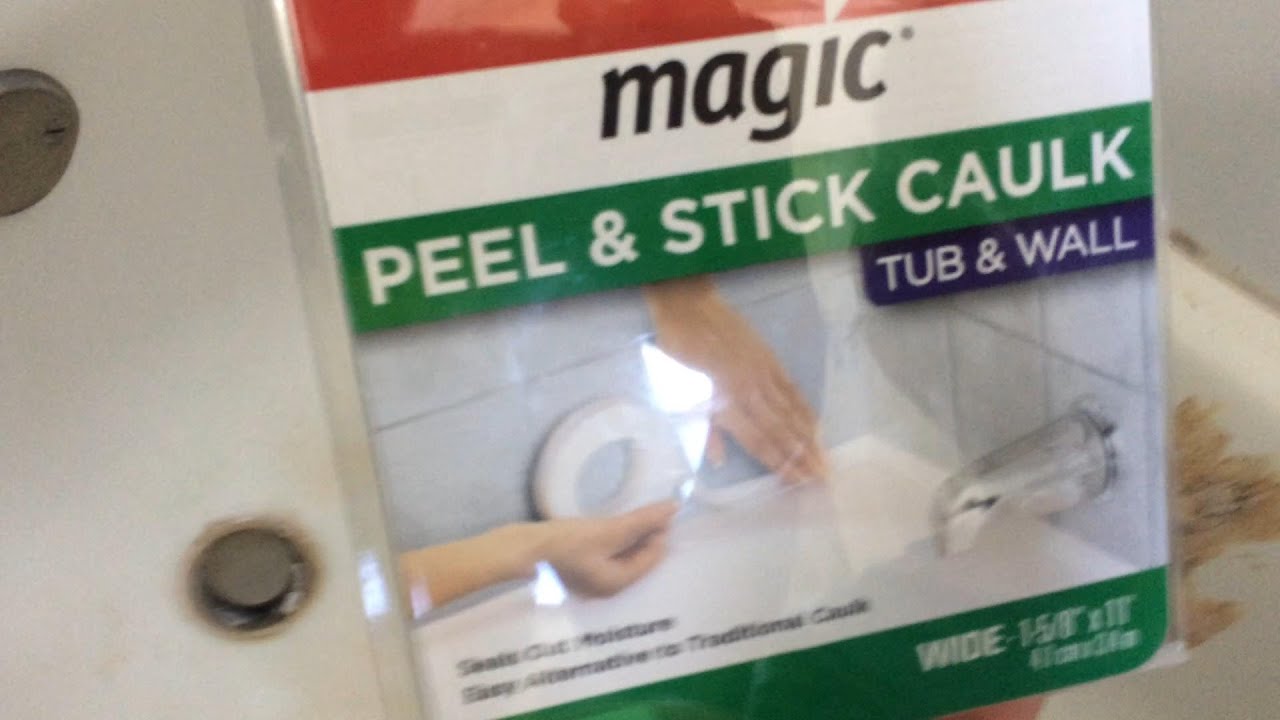How to Waterproof Bathtub with Peel and Stick Caulking