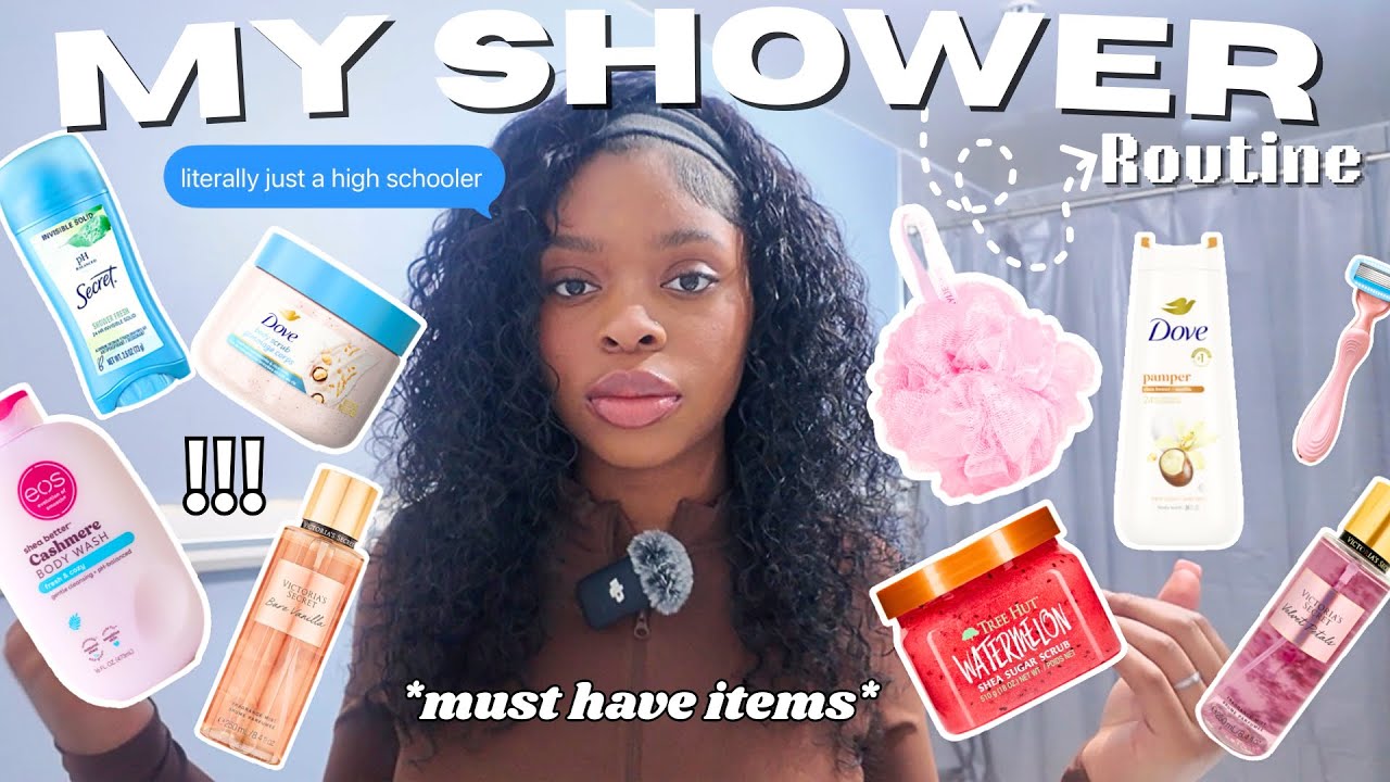 MY SHOWER ROUTINE 🤍 skincare, body care + hygiene tips, girl talk!