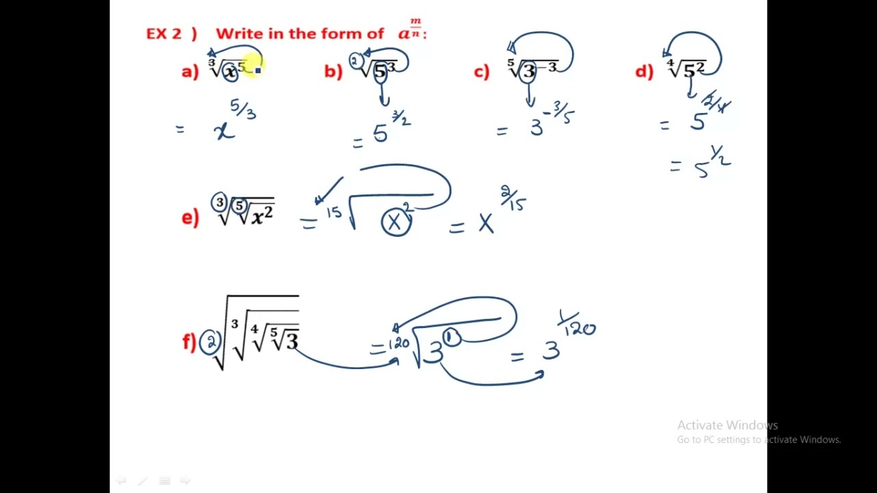 Solving HW 1 on powers (Grade 10)