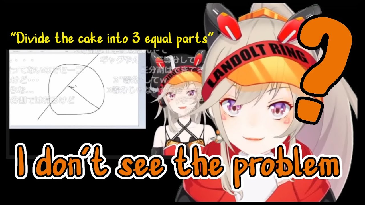 Komori Met doesn’t remember how to divide a cake into three equal pieces (VApart) [Eng Subs]