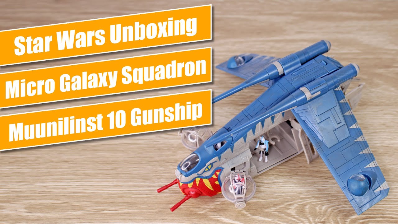 Jazwares Star Wars Micro Galaxy Squadron Unboxing - Republic Gunship (Muunilinst 10)