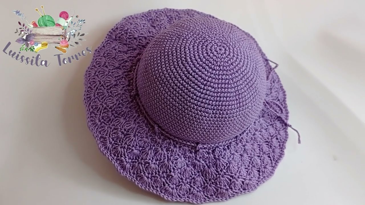 SOMBRERO TEJIDO A CROCHET PASO A PASO TEJIDO FÁCIL Y RAPIDO - PUNTO FANTASIA TEJIDO FÁCIL 1 A 3 AÑOS