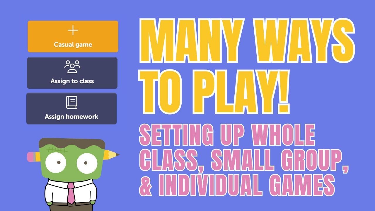 Frankenstories Game Options (whole class, smaller groups, individuals)
