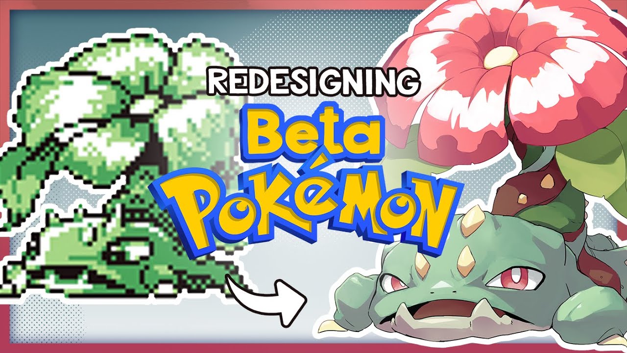 Drawing Pokemon Based On Their Beta Designs