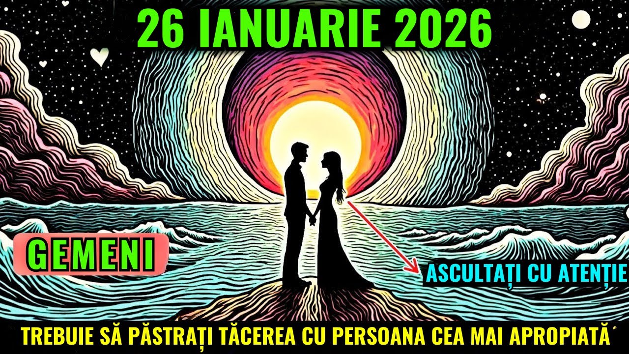 GEMENI ♊ Iată de ce trebuie să păstrezi tăcerea cu cea mai apropiată persoană pe 26 ianuarie 2026
