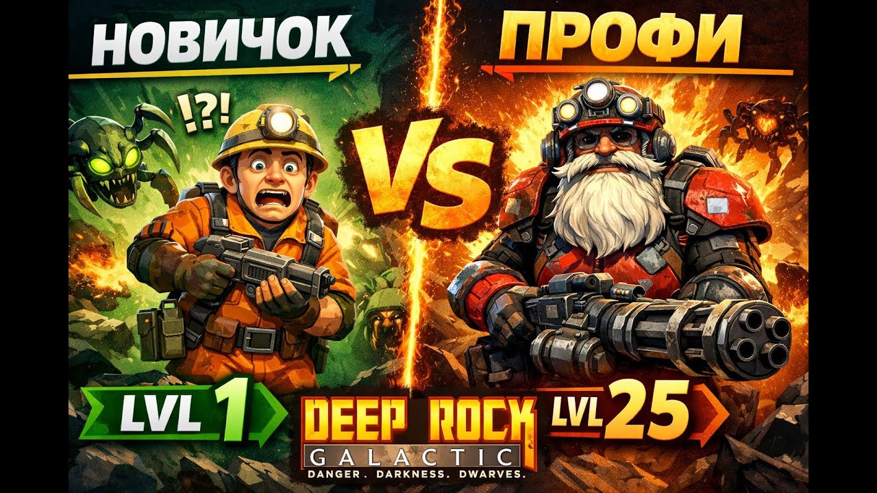 прокачка от новичка до профи в игре Deep Rock Galactic (2 заход)
