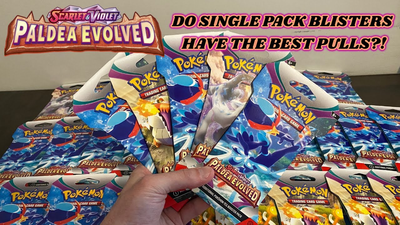 Are PALDEA EVOLVED Single Pack Blisters THE BEST PRODUCT from this NEW Pokemon Set?! + GIVEAWAY!!
