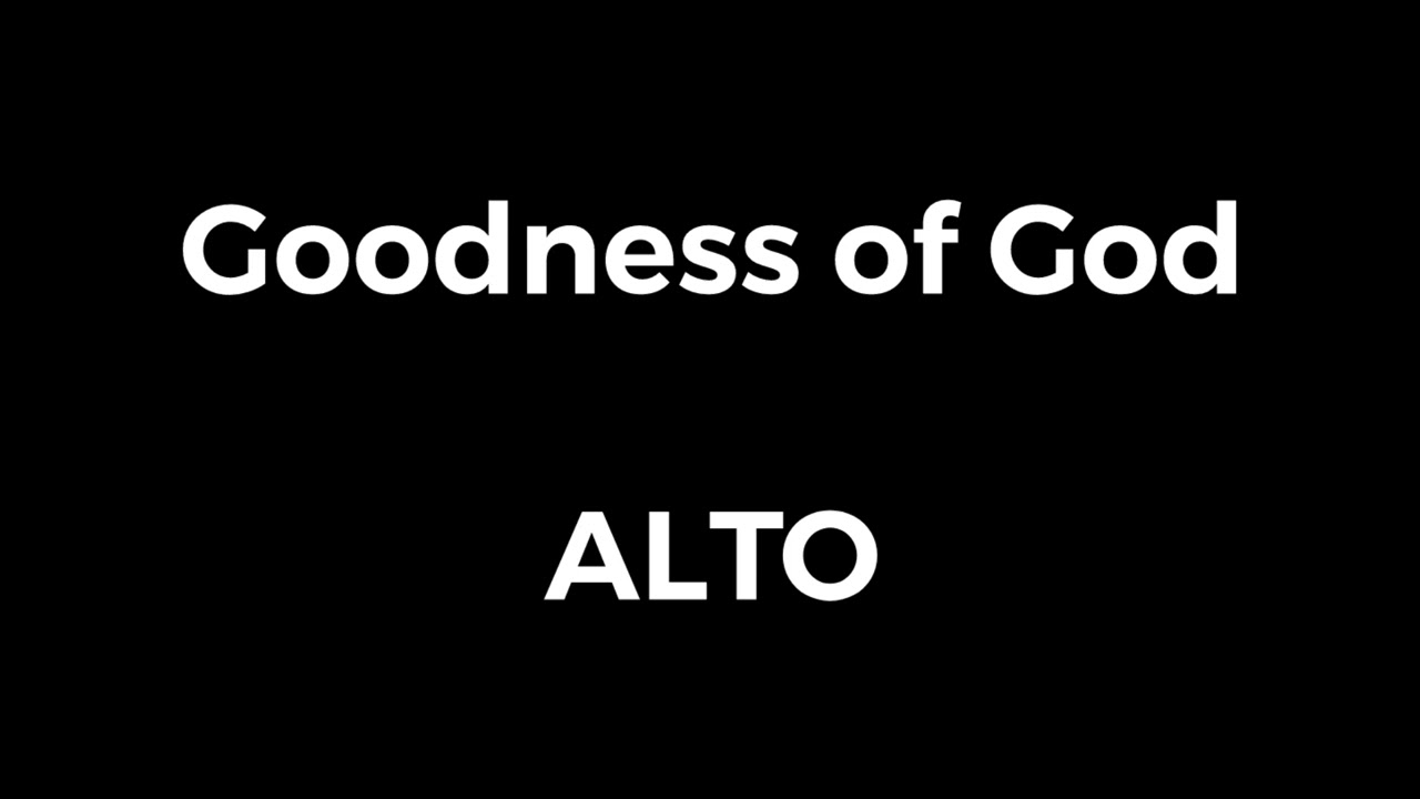 Goodness of God ALTO Country Rock style