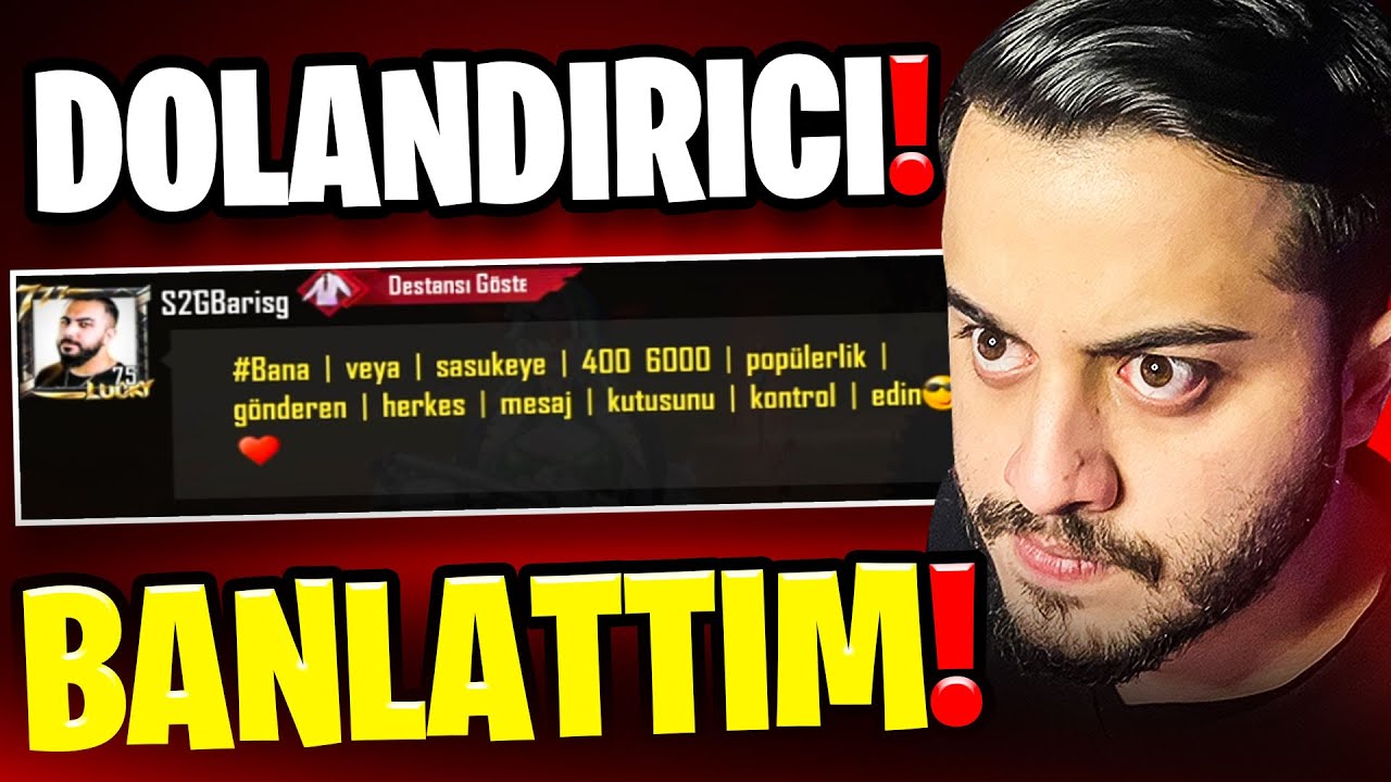 SAHTE BARIŞ G. Yİ ÇOCUKLARI DOLANDIRIRKEN YAKALADIM! (Banlattım) PUBG Mobile
