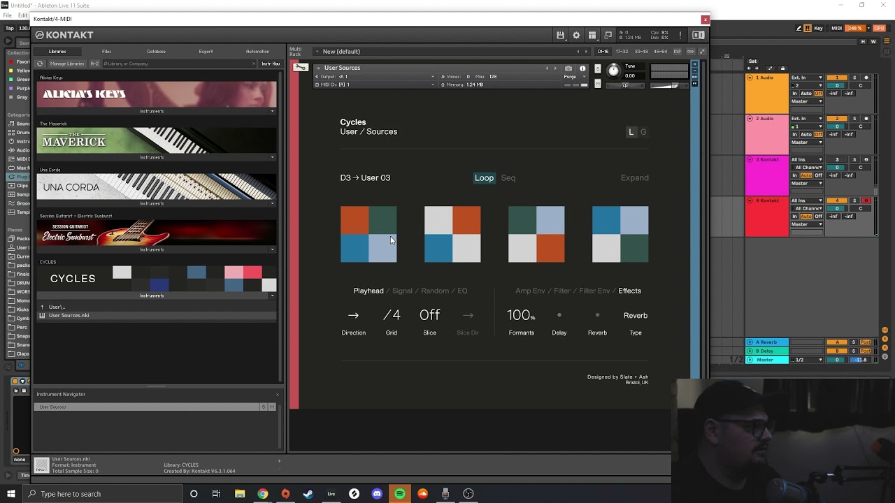 how i use 'Cycles' by Slate and Ash to create texture