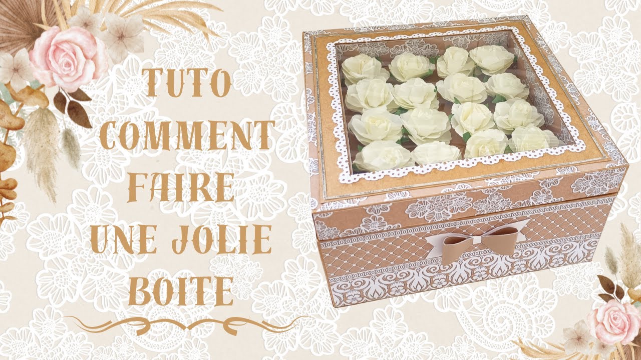 Comment faire une jolie boîte cadeau ☺️#scrapbook #scrapbooking #scrapbookingideas #tutorielscrap