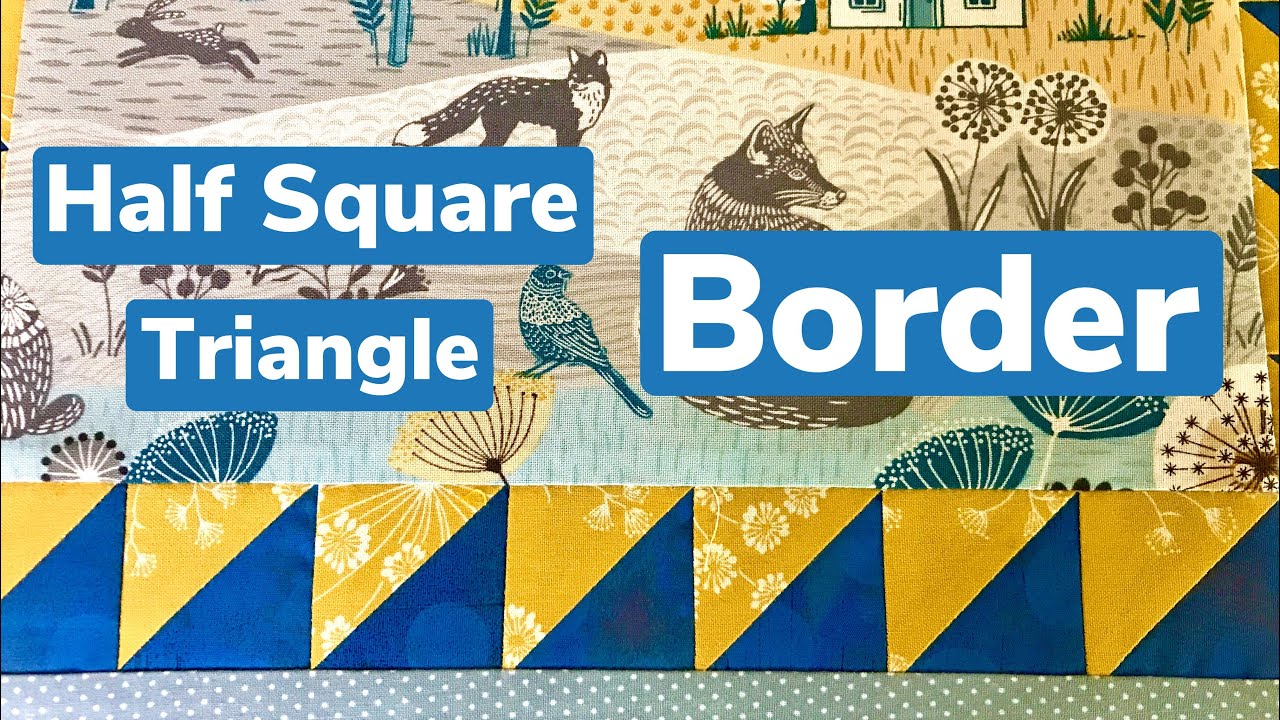 Half Square Triangle BORDER for Quilt Block