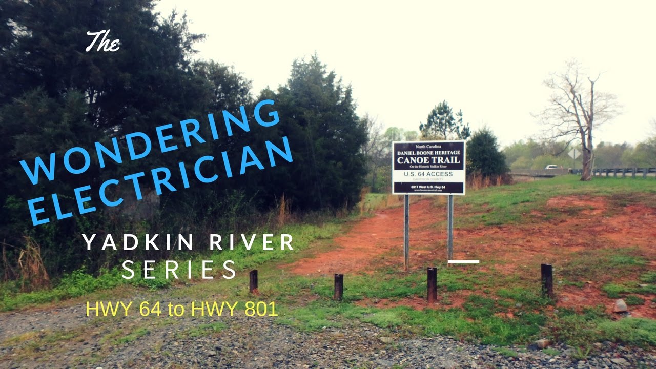 Solo kayaking Yadkin River from hwy 64 to hwy 801 river access with thunderstorms approaching